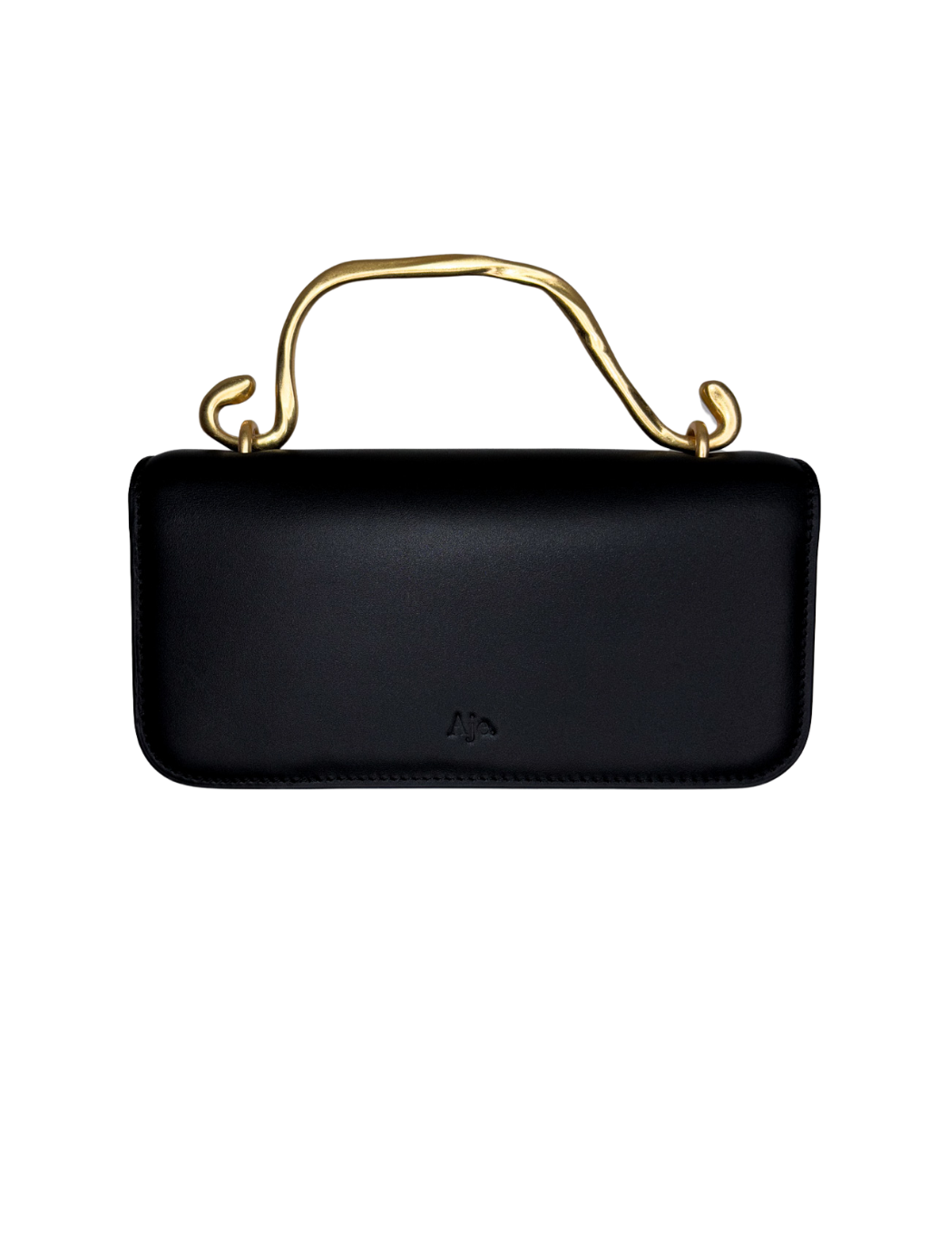 Alessia Flower Clutch - Black