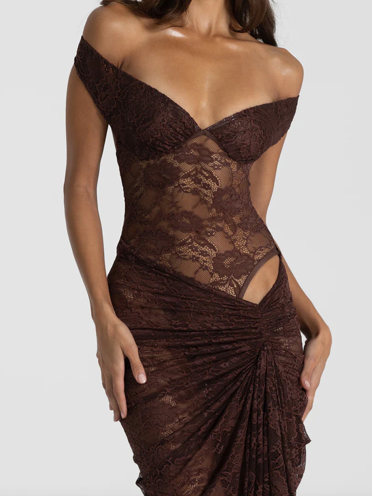 Aubrey Dress - Brown