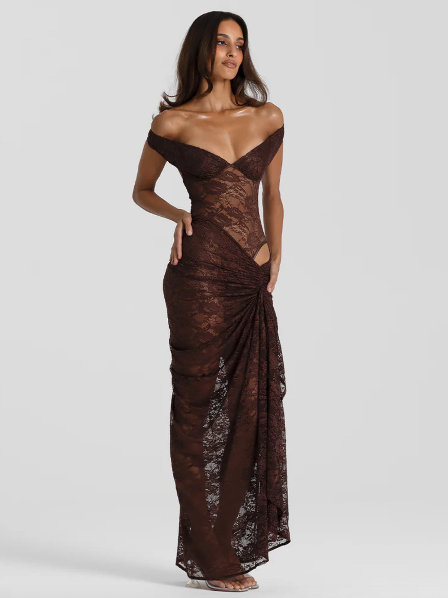 Aubrey Dress - Brown