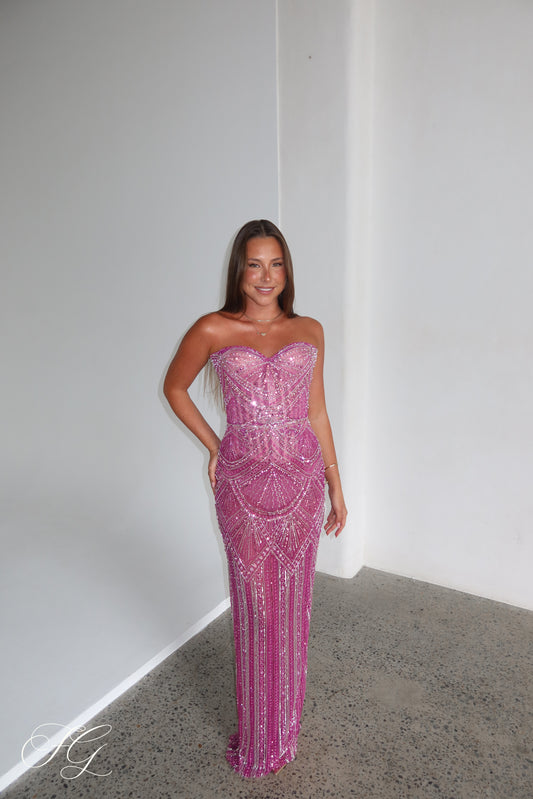 Blush Majesty Gown - Pink