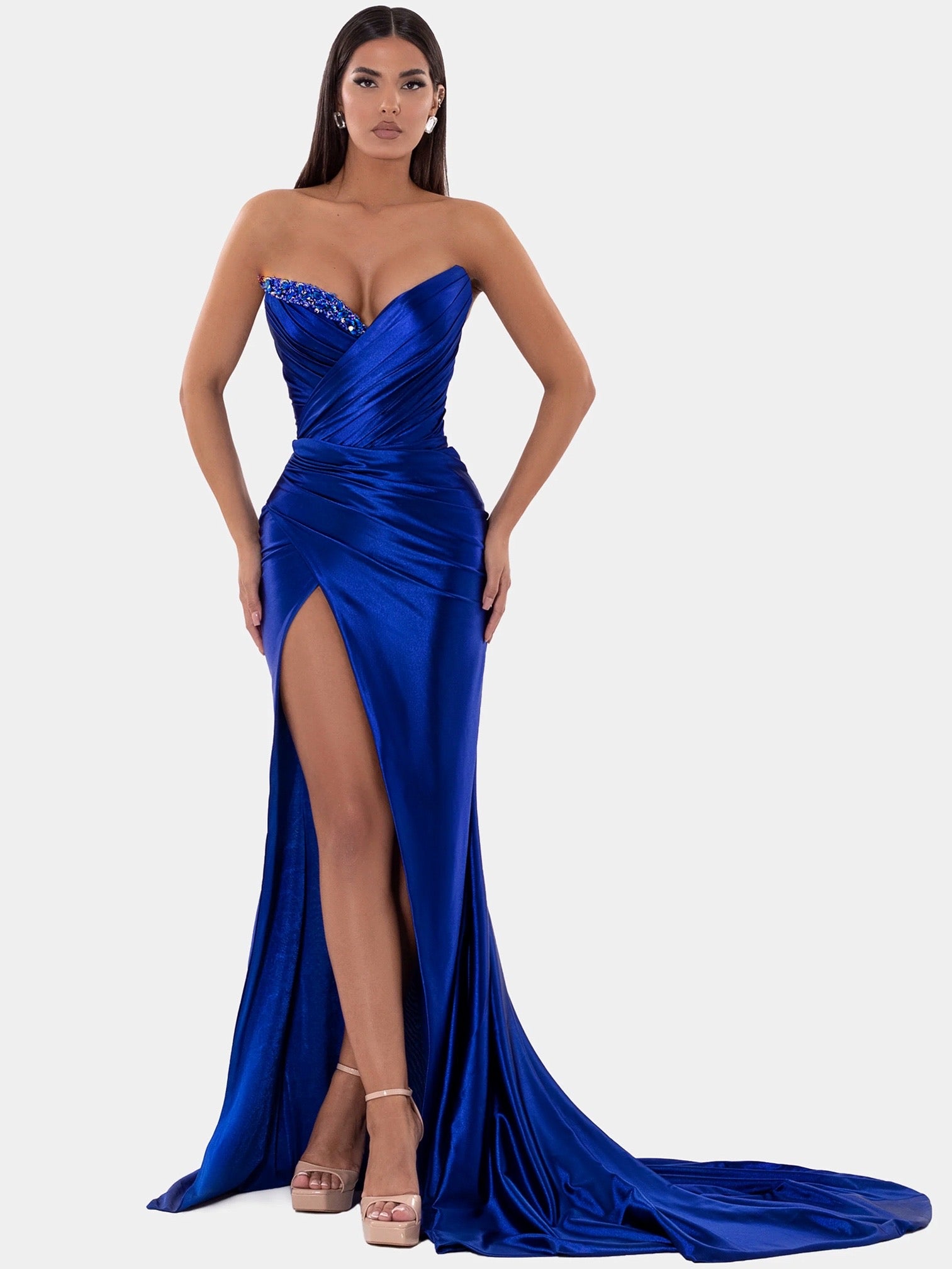 Royal Jewelled Gown - Cobalt Blue FORMAL GALLERY Royal Jewelled Gown - Cobalt Blue FORMAL GALLERY