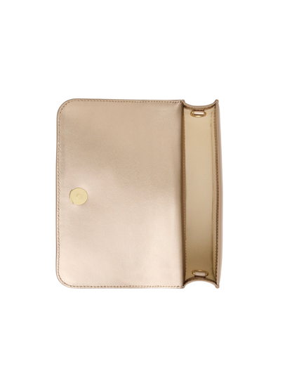 Alessia Flower Clutch - Champagne Gold