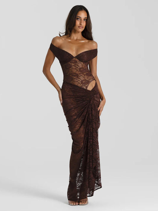 Aubrey Dress - Brown