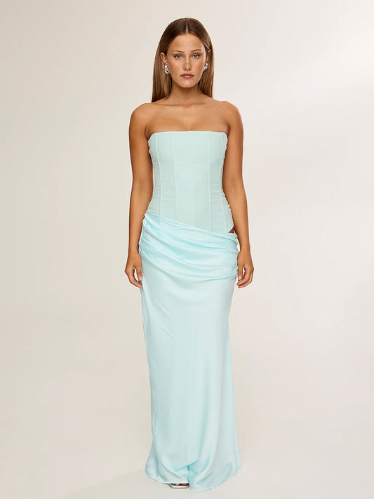 unique aqua dress