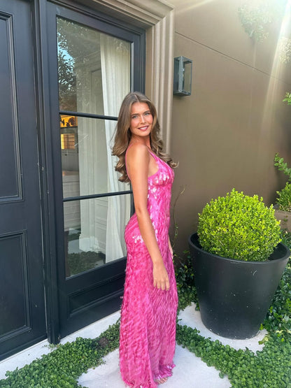 Sapphire Sequin Dress - Pink