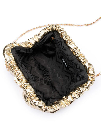 Betty Metallic Clutch - Gold