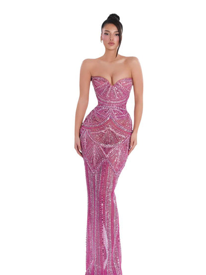 Blush Majesty Gown - Pink