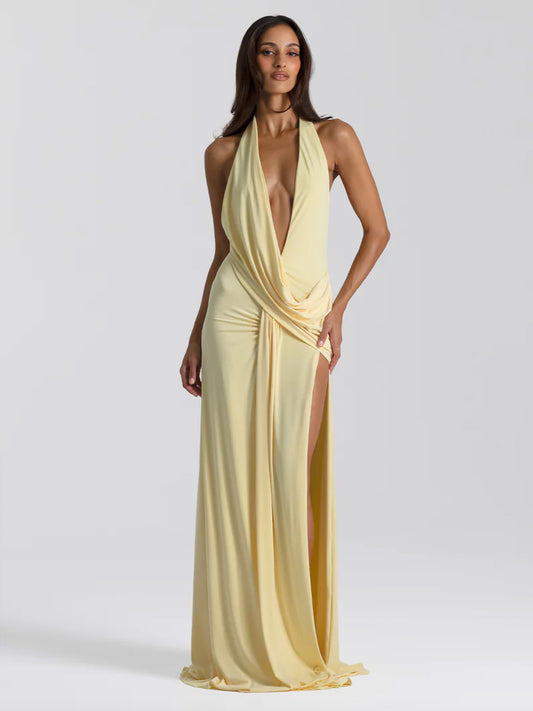 Butter yellow dress