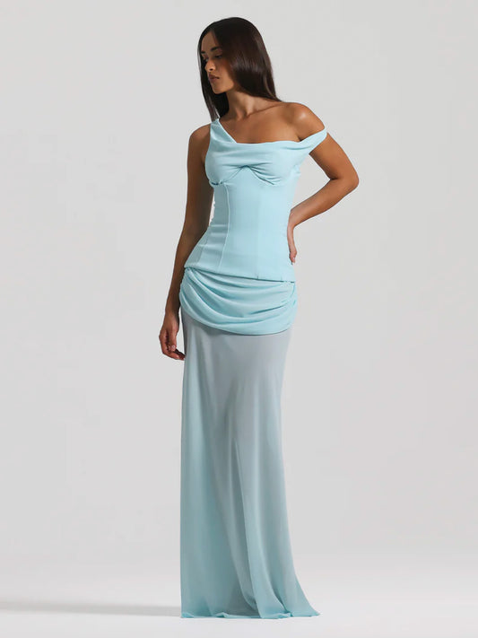 blue corset style hire