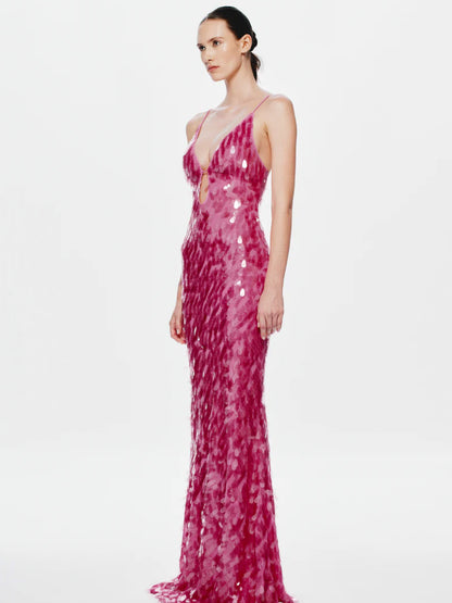 Sapphire Sequin Dress - Pink