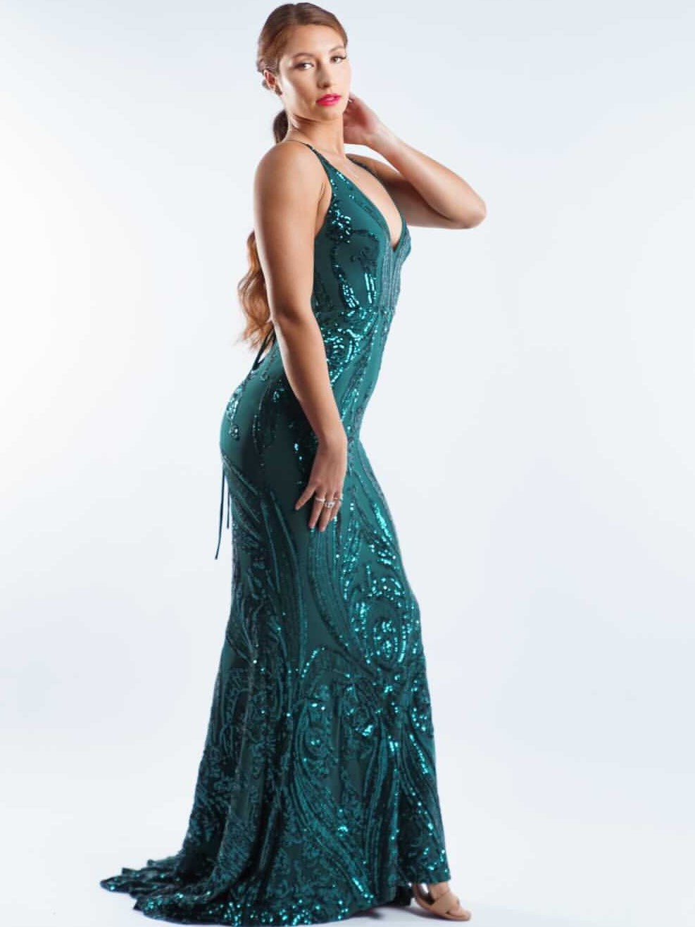 Ciara Gown - Emerald Ciara Gown - Emerald
